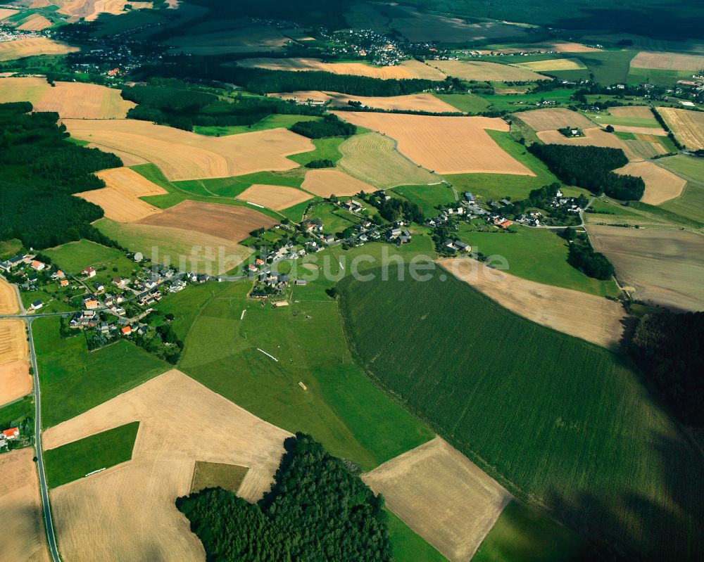 Luftaufnahme Kahmer - Dorfkern am Feldrand in Kahmer im Bundesland Thüringen, Deutschland