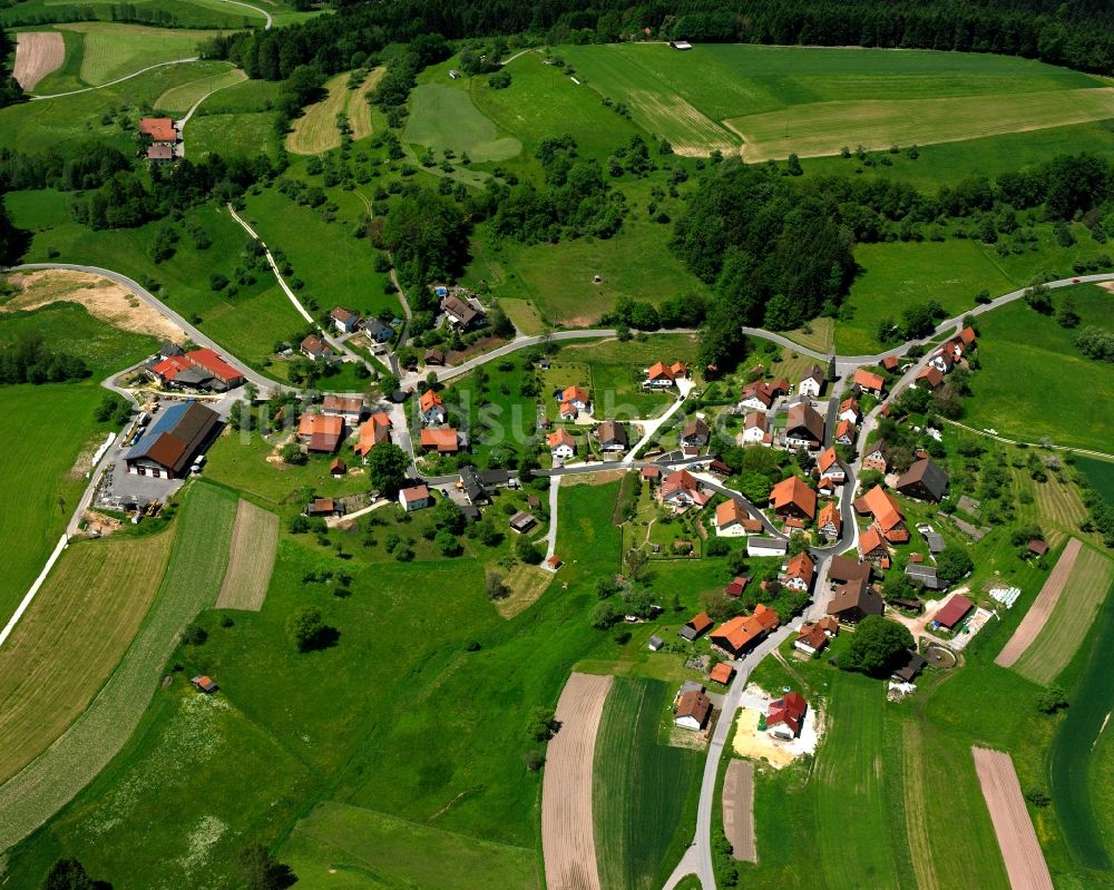 Luftaufnahme Kapf - Dorfkern am Feldrand in Kapf im Bundesland Baden-Württemberg, Deutschland