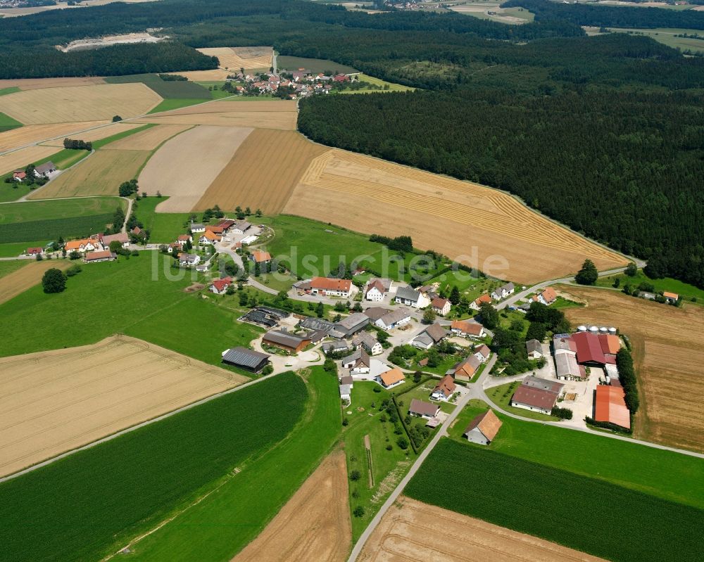 Kappel aus der Vogelperspektive: Dorfkern am Feldrand in Kappel im Bundesland Baden-Württemberg, Deutschland