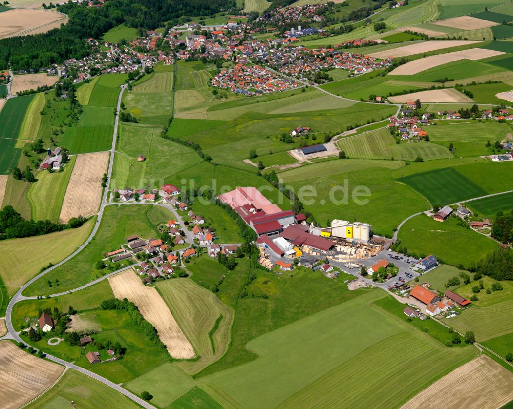 Luftaufnahme Kappel - Dorfkern am Feldrand in Kappel im Bundesland Baden-Württemberg, Deutschland