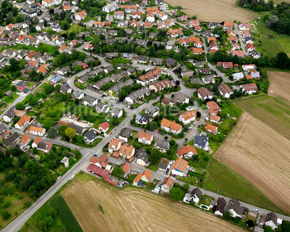 Luftaufnahme Kork - Dorfkern am Feldrand in Kork im Bundesland Baden-Württemberg, Deutschland