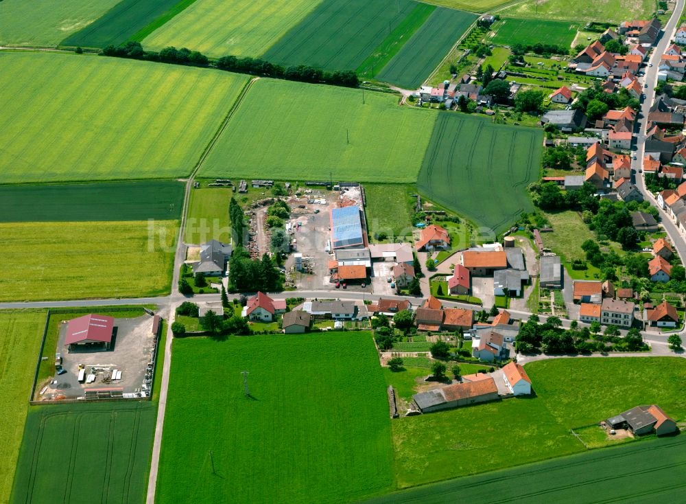 Luftaufnahme Kriegsfeld - Dorfkern am Feldrand in Kriegsfeld im Bundesland Rheinland-Pfalz, Deutschland