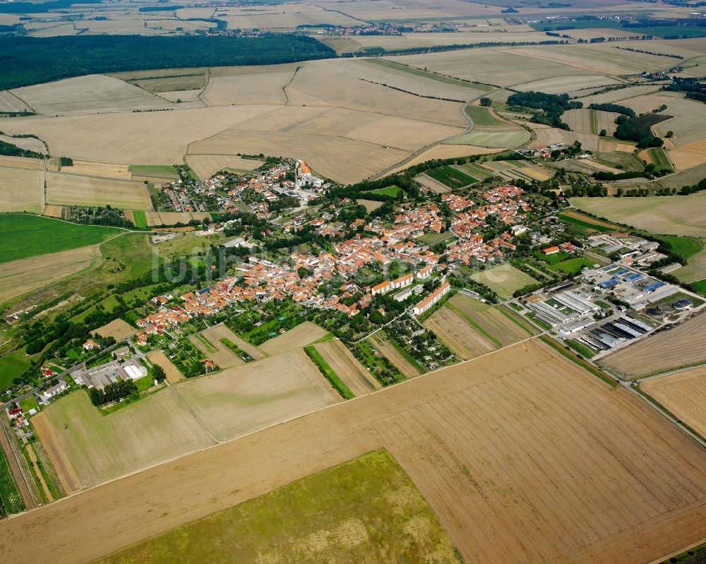 Luftaufnahme Körner - Dorfkern am Feldrand in Körner im Bundesland Thüringen, Deutschland