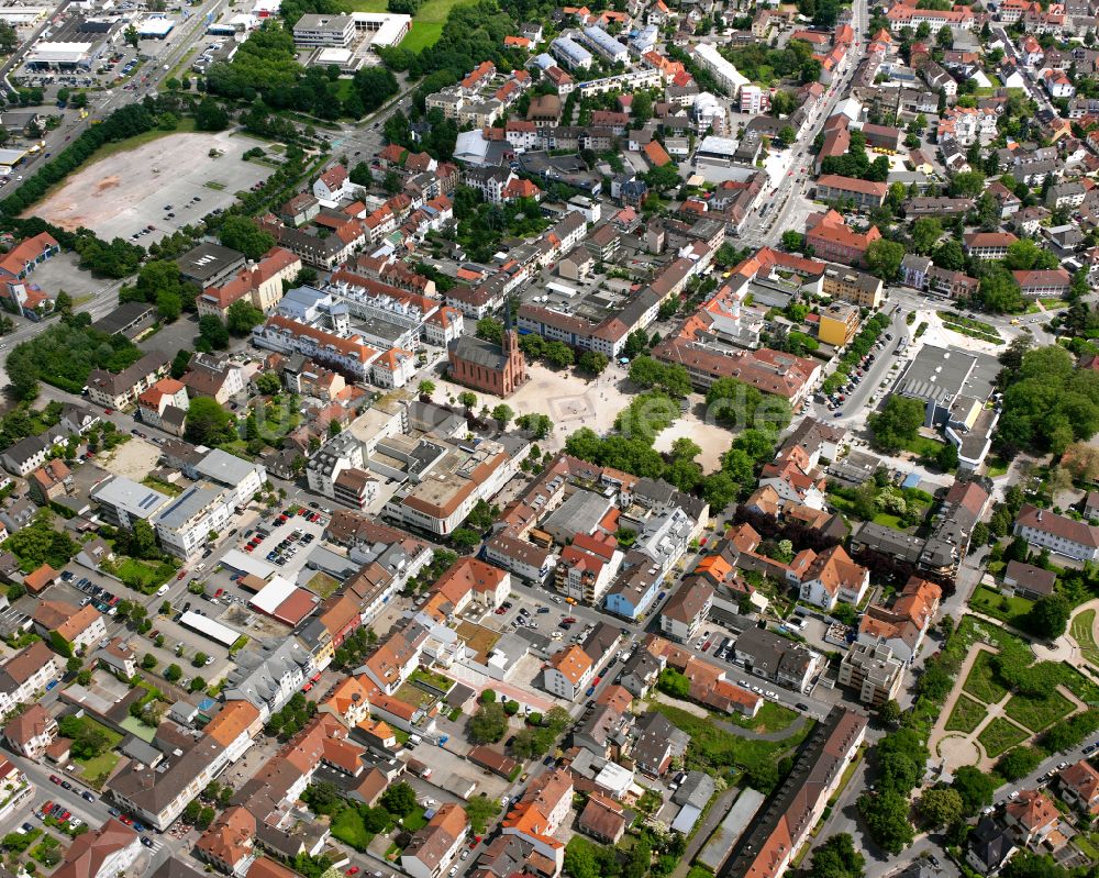 Luftbild Kronenhof - Dorfkern am Feldrand in Kronenhof im Bundesland Baden-Württemberg, Deutschland