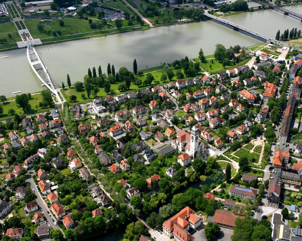 Luftaufnahme Kronenhof - Dorfkern am Feldrand in Kronenhof im Bundesland Baden-Württemberg, Deutschland