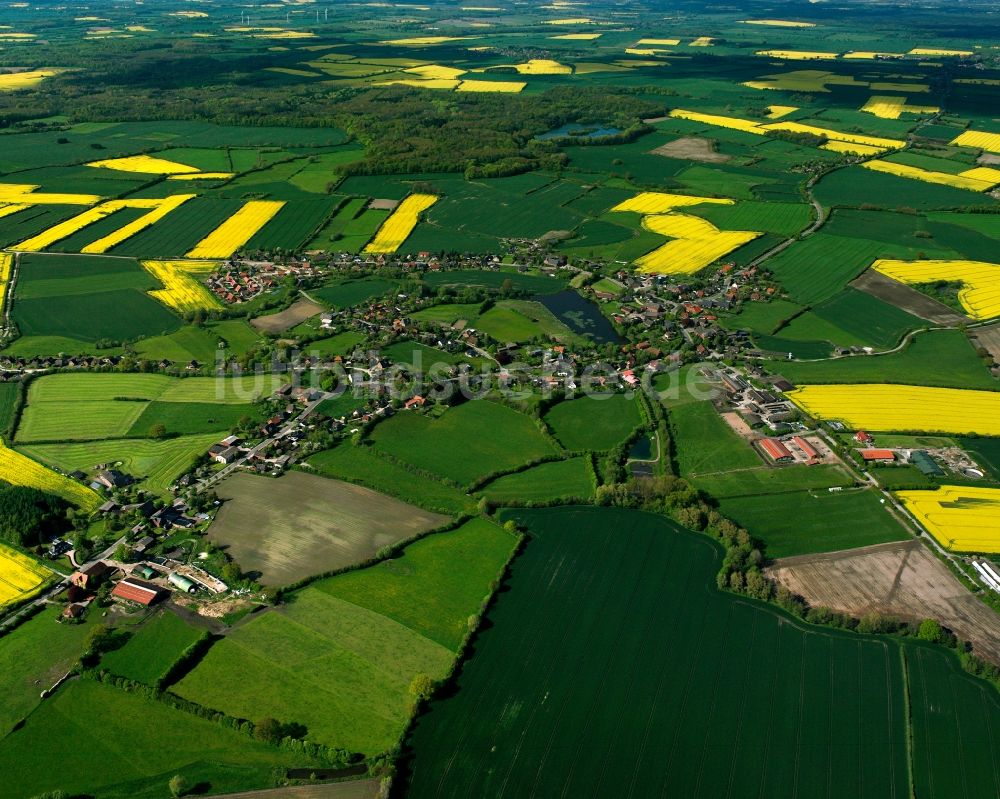 Luftbild Labenz - Dorfkern am Feldrand in Labenz im Bundesland Schleswig-Holstein, Deutschland