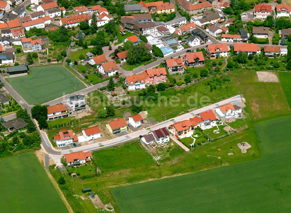 Luftbild Lautersheim - Dorfkern am Feldrand in Lautersheim im Bundesland Rheinland-Pfalz, Deutschland