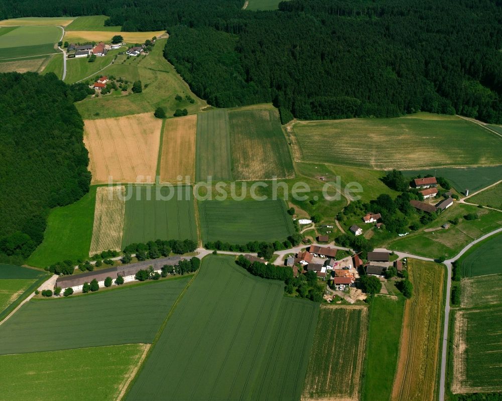 Luftaufnahme Liepolding - Dorfkern am Feldrand in Liepolding im Bundesland Bayern, Deutschland