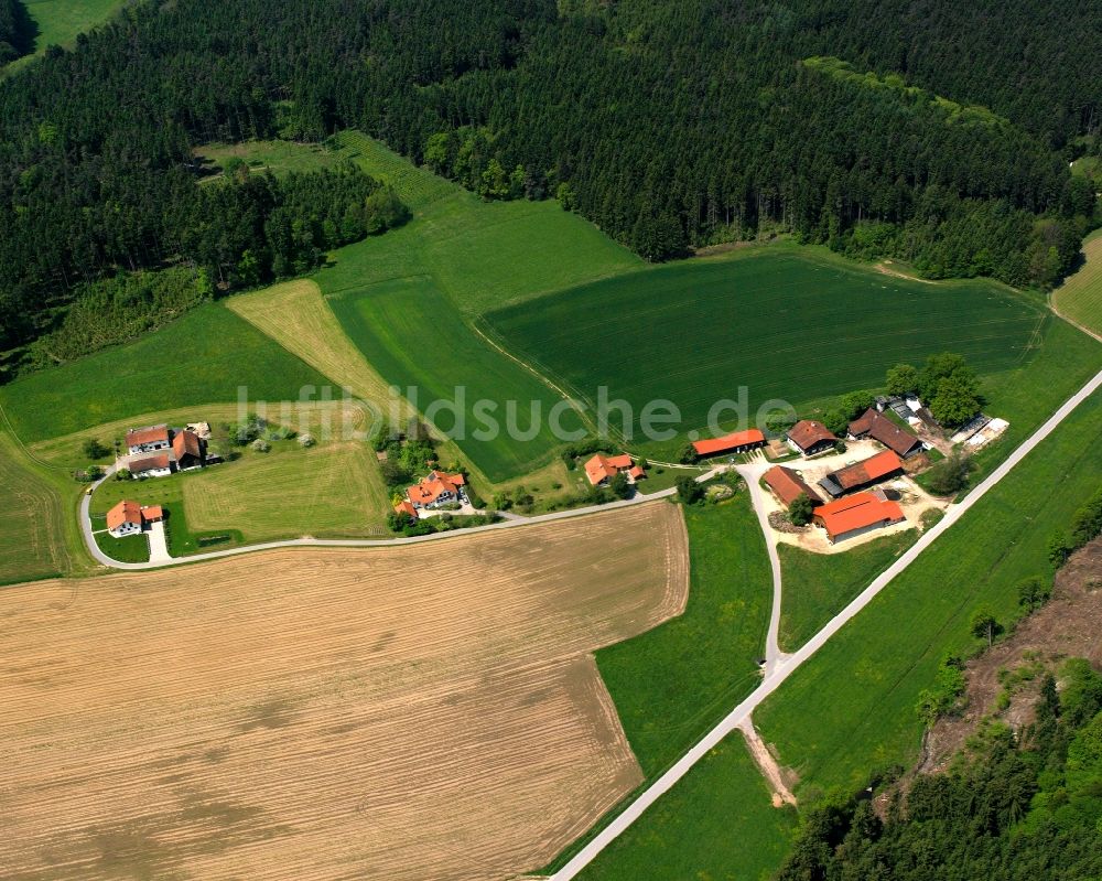 Luftbild Loh - Dorfkern am Feldrand in Loh im Bundesland Bayern, Deutschland