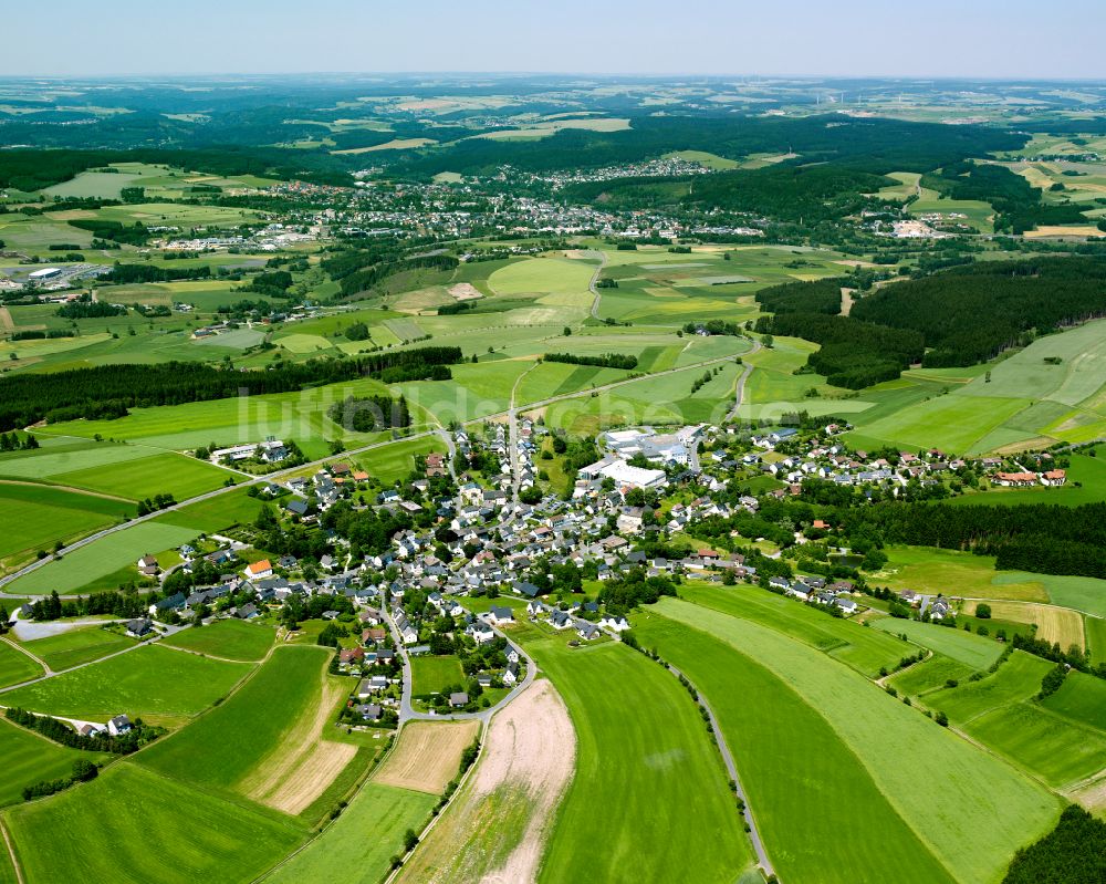 Luftbild Marlesreuth - Dorfkern am Feldrand in Marlesreuth im Bundesland Bayern, Deutschland