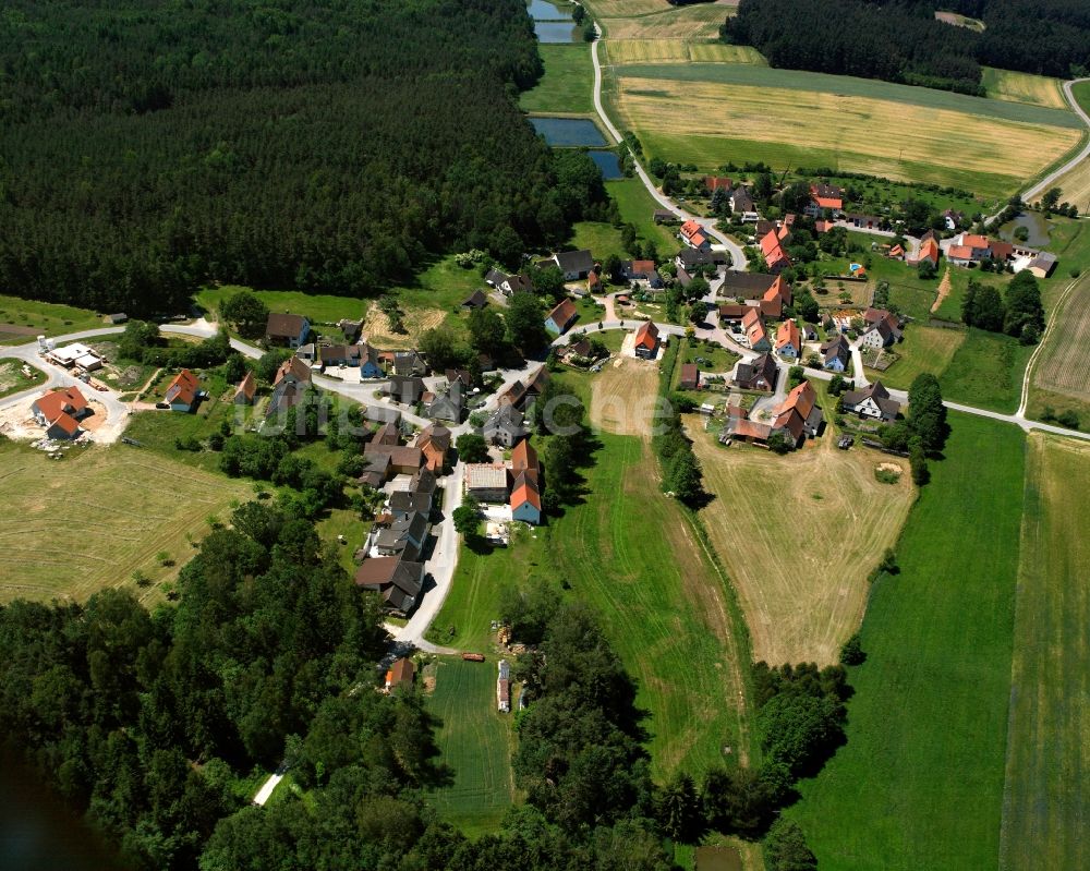 Luftbild Meierndorf - Dorfkern am Feldrand in Meierndorf im Bundesland Bayern, Deutschland