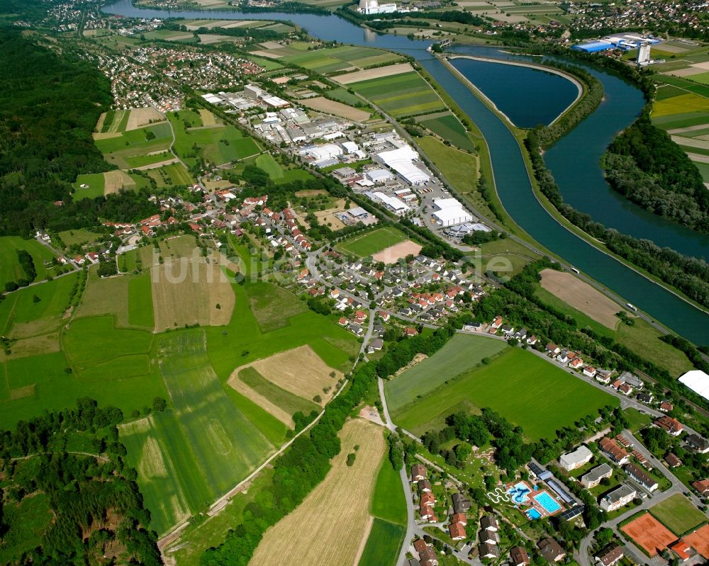 Luftaufnahme Metteberberg - Dorfkern am Feldrand in Metteberberg im Bundesland Baden-Württemberg, Deutschland