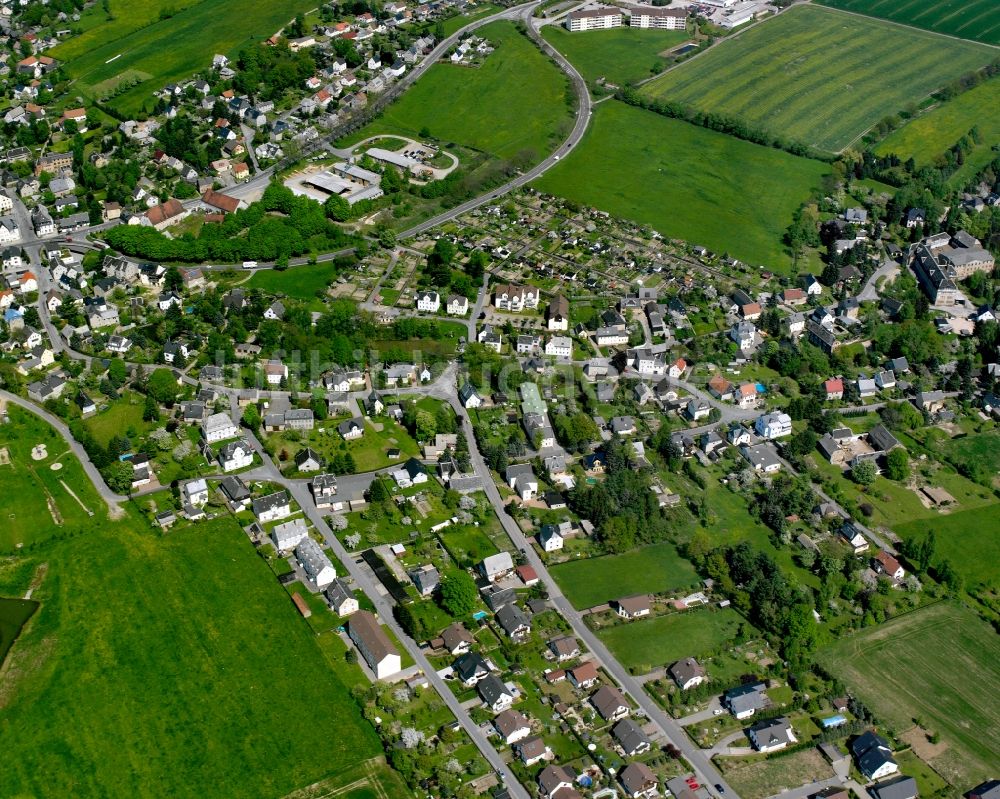 Luftbild Mühlau - Dorfkern am Feldrand in Mühlau im Bundesland Sachsen, Deutschland