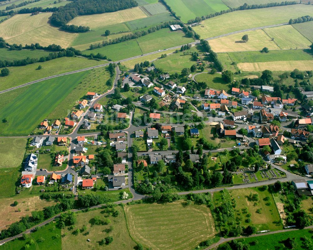 Luftbild Michelbach - Dorfkern am Feldrand in Michelbach im Bundesland Hessen, Deutschland