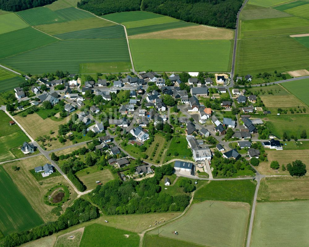 Luftaufnahme Michelbach - Dorfkern am Feldrand in Michelbach im Bundesland Rheinland-Pfalz, Deutschland