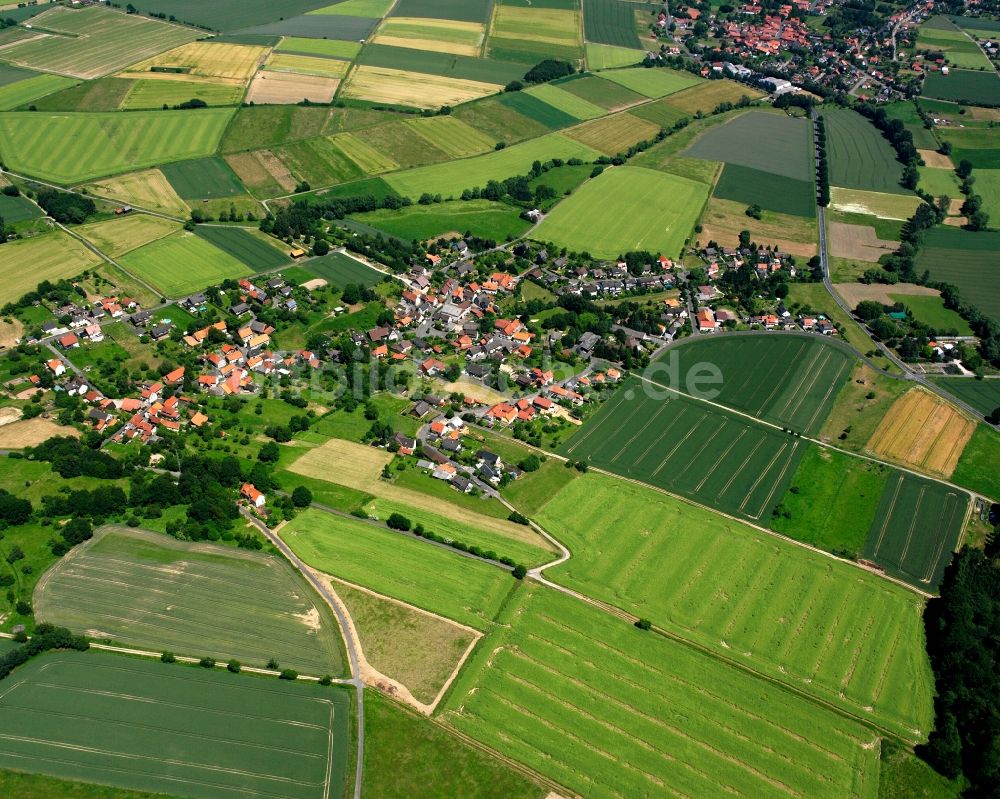 Luftaufnahme Mielenhausen - Dorfkern am Feldrand in Mielenhausen im Bundesland Niedersachsen, Deutschland