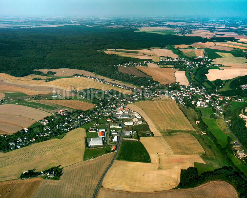 Luftaufnahme Mohlsdorf - Dorfkern am Feldrand in Mohlsdorf im Bundesland Thüringen, Deutschland