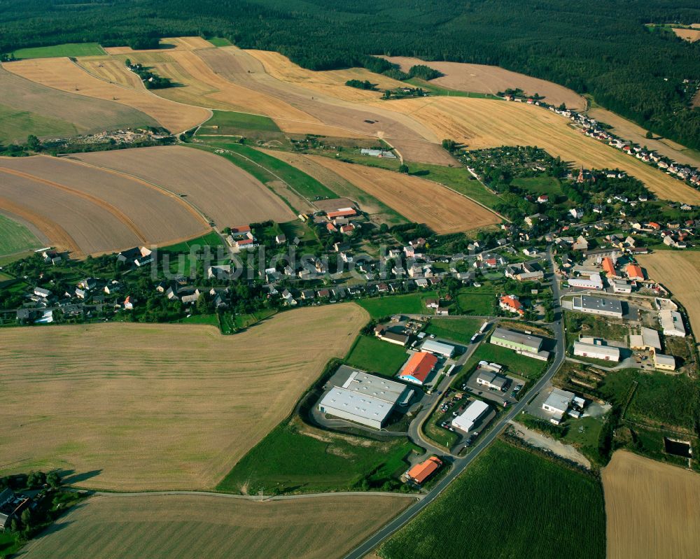 Luftbild Mohlsdorf - Dorfkern am Feldrand in Mohlsdorf im Bundesland Thüringen, Deutschland