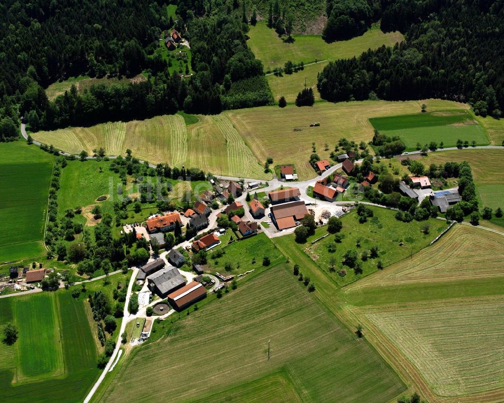 Luftbild Morbach - Dorfkern am Feldrand in Morbach im Bundesland Baden-Württemberg, Deutschland