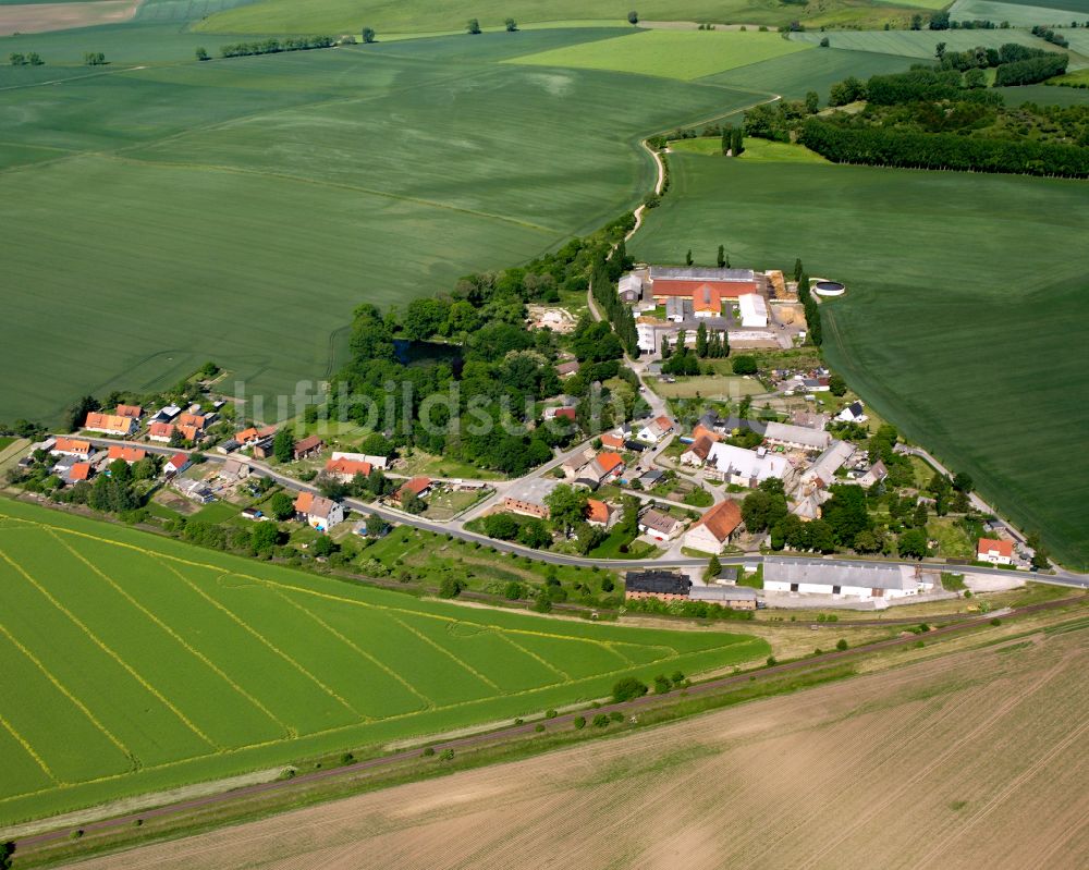 Luftbild Mulmke - Dorfkern am Feldrand in Mulmke im Bundesland Sachsen-Anhalt, Deutschland