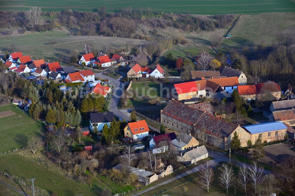 Luftbild Neehausen - Dorfkern am Feldrand in Neehausen im Bundesland Sachsen-Anhalt, Deutschland