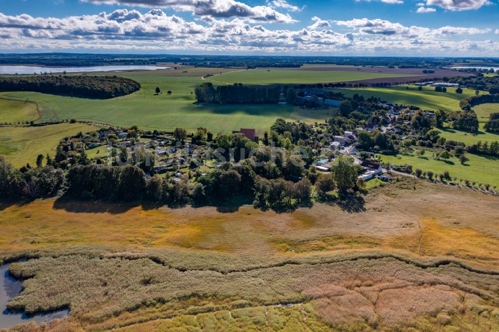 Neuenkirchen von oben - Dorfkern am Feldrand in Neuenkirchen im Bundesland Mecklenburg-Vorpommern, Deutschland