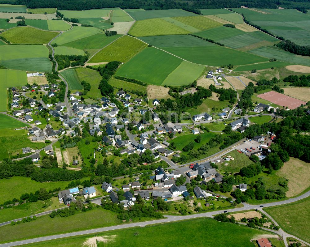 Luftbild Neuerkirch - Dorfkern am Feldrand in Neuerkirch im Bundesland Rheinland-Pfalz, Deutschland