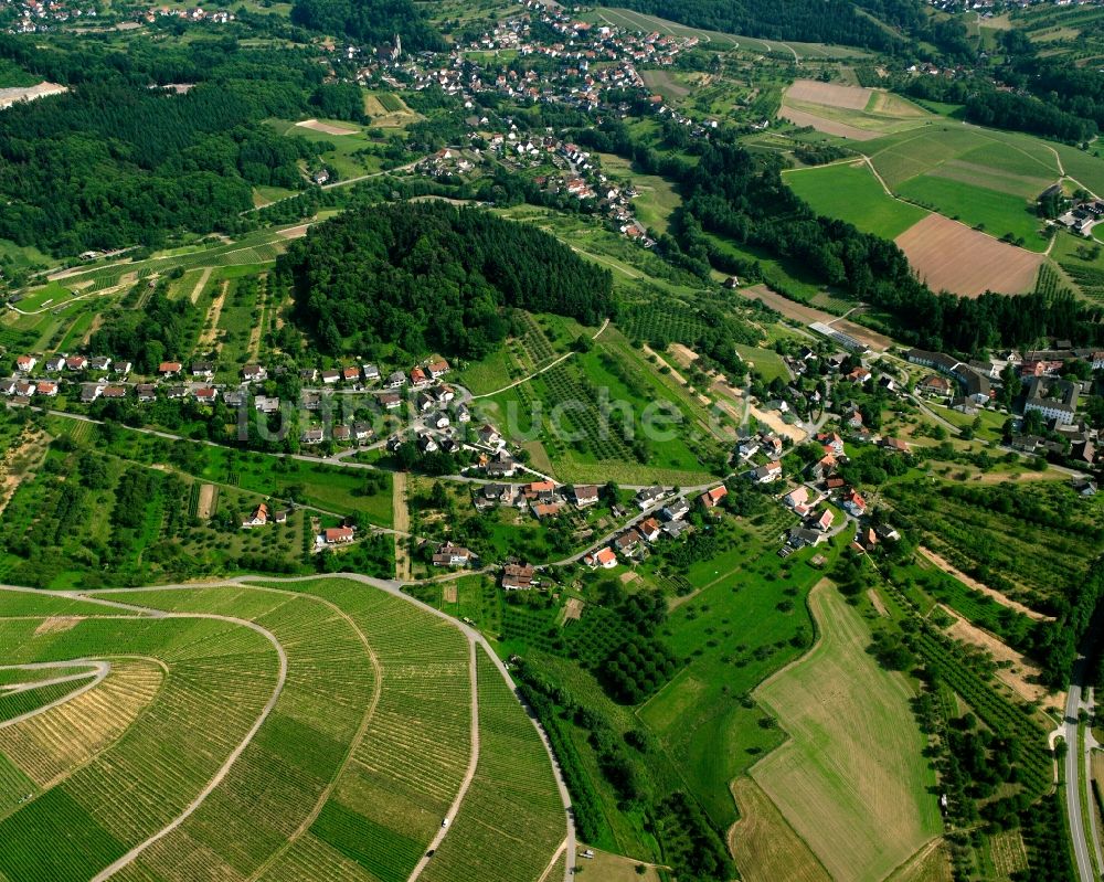 Neusatz aus der Vogelperspektive: Dorfkern am Feldrand in Neusatz im Bundesland Baden-Württemberg, Deutschland