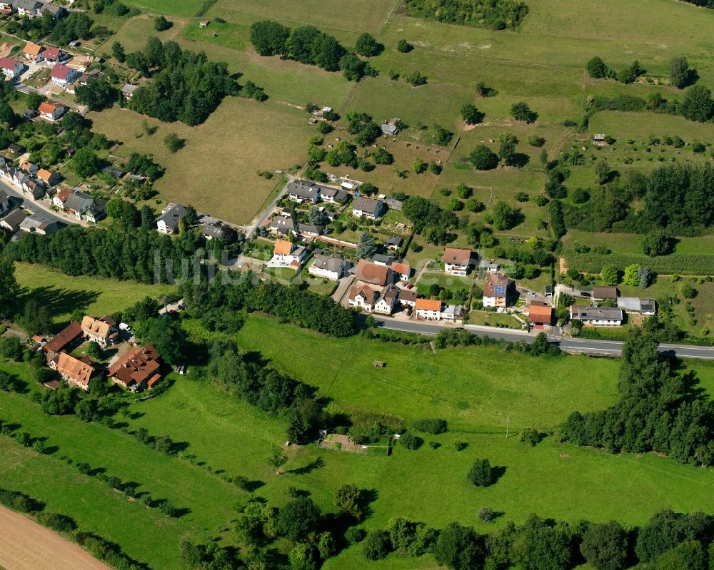 Luftbild Nieder-Kinzig - Dorfkern am Feldrand in Nieder-Kinzig im Bundesland Hessen, Deutschland