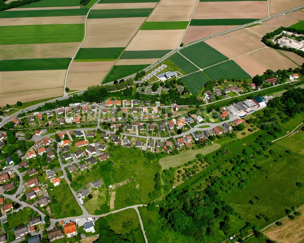 Luftbild Oberlauchringen - Dorfkern am Feldrand in Oberlauchringen im Bundesland Baden-Württemberg, Deutschland