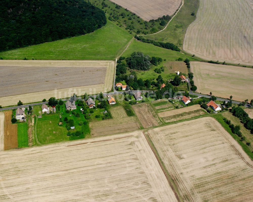 Luftbild Obermehler - Dorfkern am Feldrand in Obermehler im Bundesland Thüringen, Deutschland