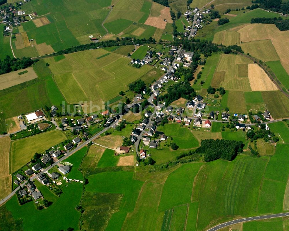 Luftaufnahme Oberndorf - Dorfkern am Feldrand in Oberndorf im Bundesland Nordrhein-Westfalen, Deutschland