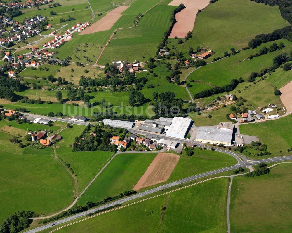 Luftbild Oberzent - Dorfkern am Feldrand in Oberzent im Bundesland Hessen, Deutschland