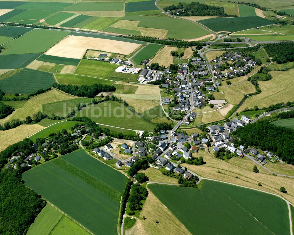 Luftbild Ohlweiler - Dorfkern am Feldrand in Ohlweiler im Bundesland Rheinland-Pfalz, Deutschland