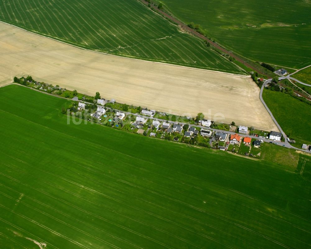 Luftaufnahme Ottendorf - Dorfkern am Feldrand in Ottendorf im Bundesland Sachsen, Deutschland