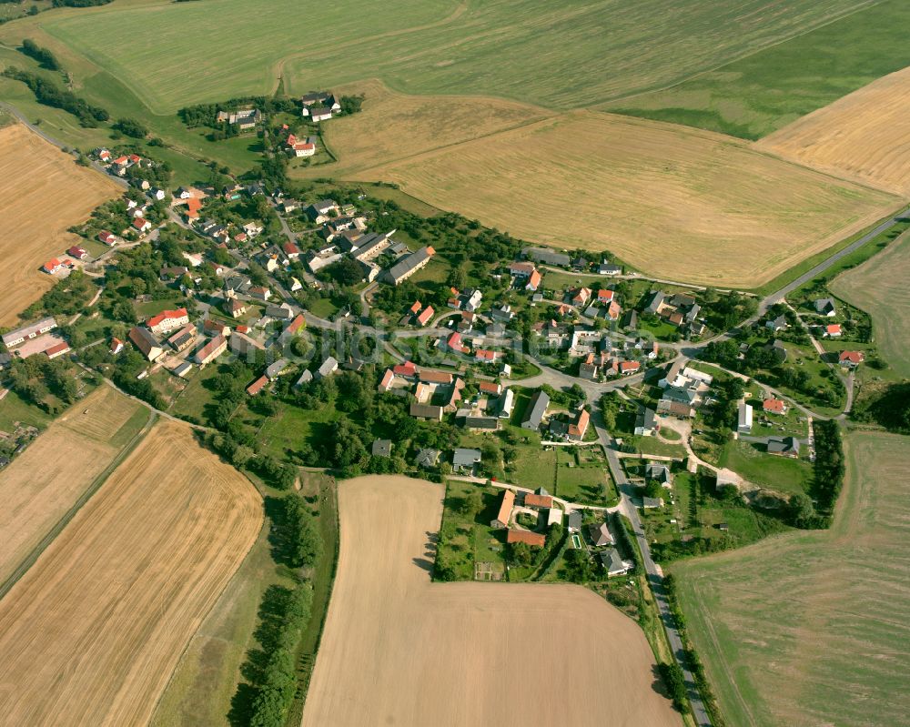 Luftaufnahme Paitzdorf - Dorfkern am Feldrand in Paitzdorf im Bundesland Thüringen, Deutschland