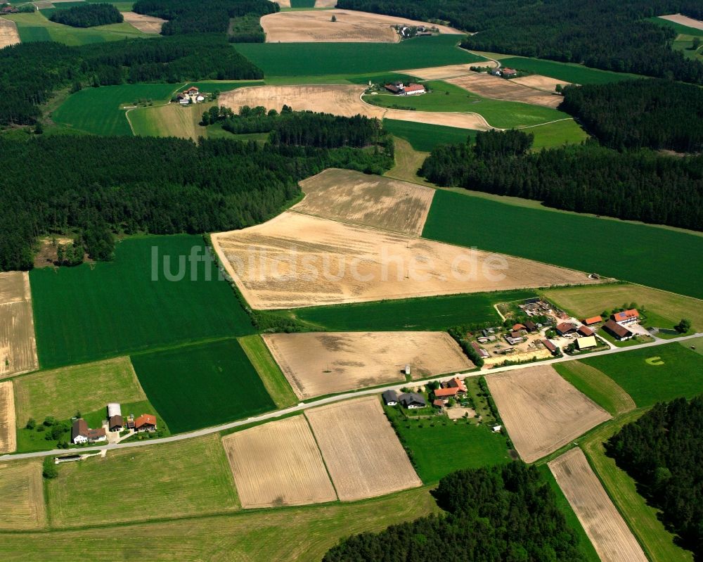 Luftbild Pfaffing - Dorfkern am Feldrand in Pfaffing im Bundesland Bayern, Deutschland