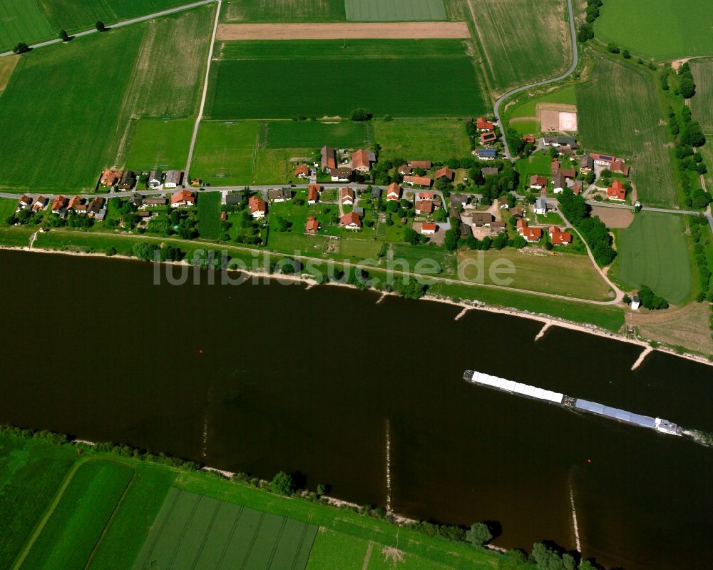 Luftaufnahme Pfelling - Dorfkern am Feldrand in Pfelling im Bundesland Bayern, Deutschland