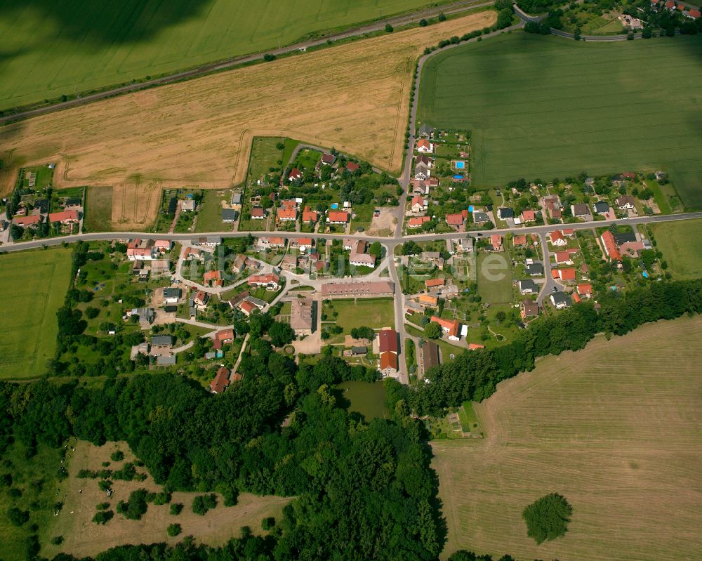 Luftbild Ragewitz - Dorfkern am Feldrand in Ragewitz im Bundesland Sachsen, Deutschland