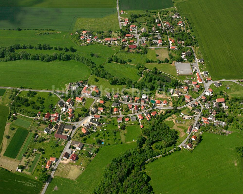 Luftbild Reichstädt - Dorfkern am Feldrand in Reichstädt im Bundesland Thüringen, Deutschland