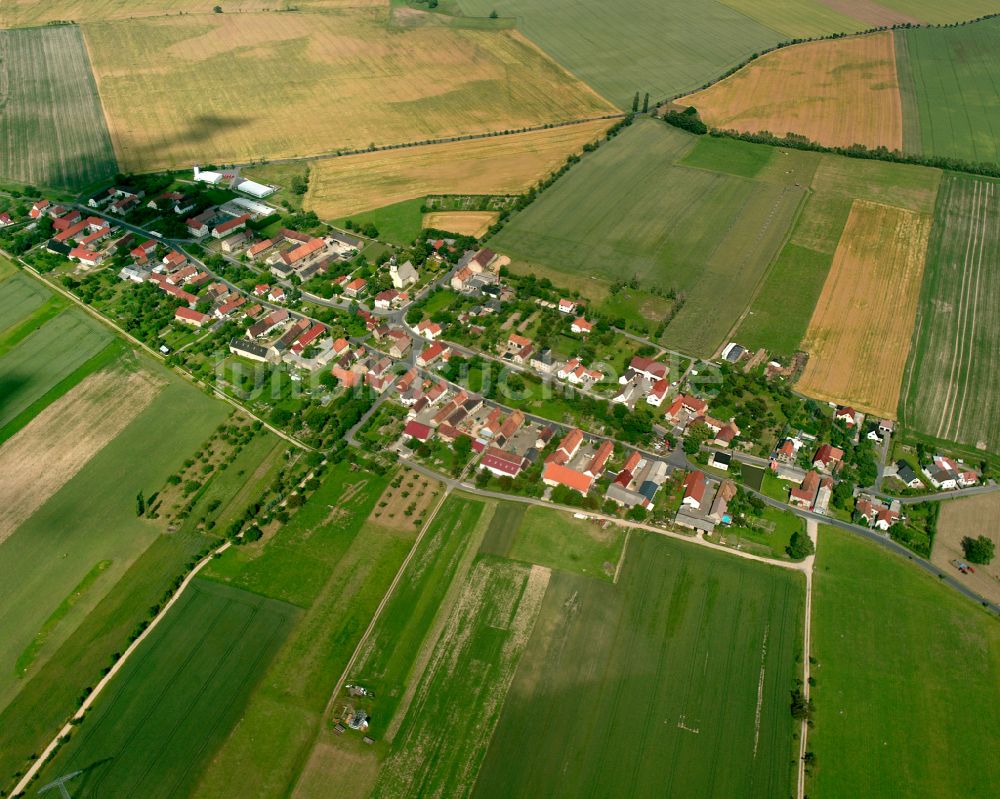 Luftaufnahme Reinersdorf - Dorfkern am Feldrand in Reinersdorf im Bundesland Sachsen, Deutschland