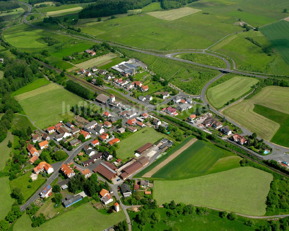 Luftbild Renzendorf - Dorfkern am Feldrand in Renzendorf im Bundesland Hessen, Deutschland