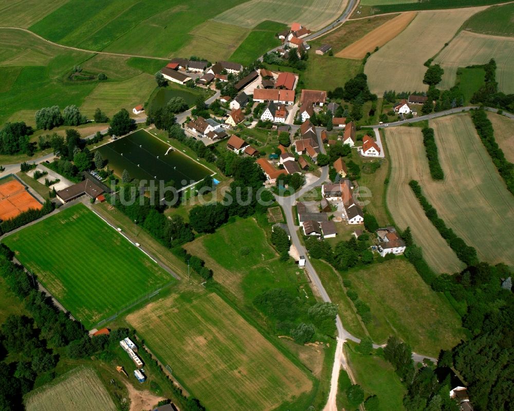 Luftbild Retzendorf - Dorfkern am Feldrand in Retzendorf im Bundesland Bayern, Deutschland