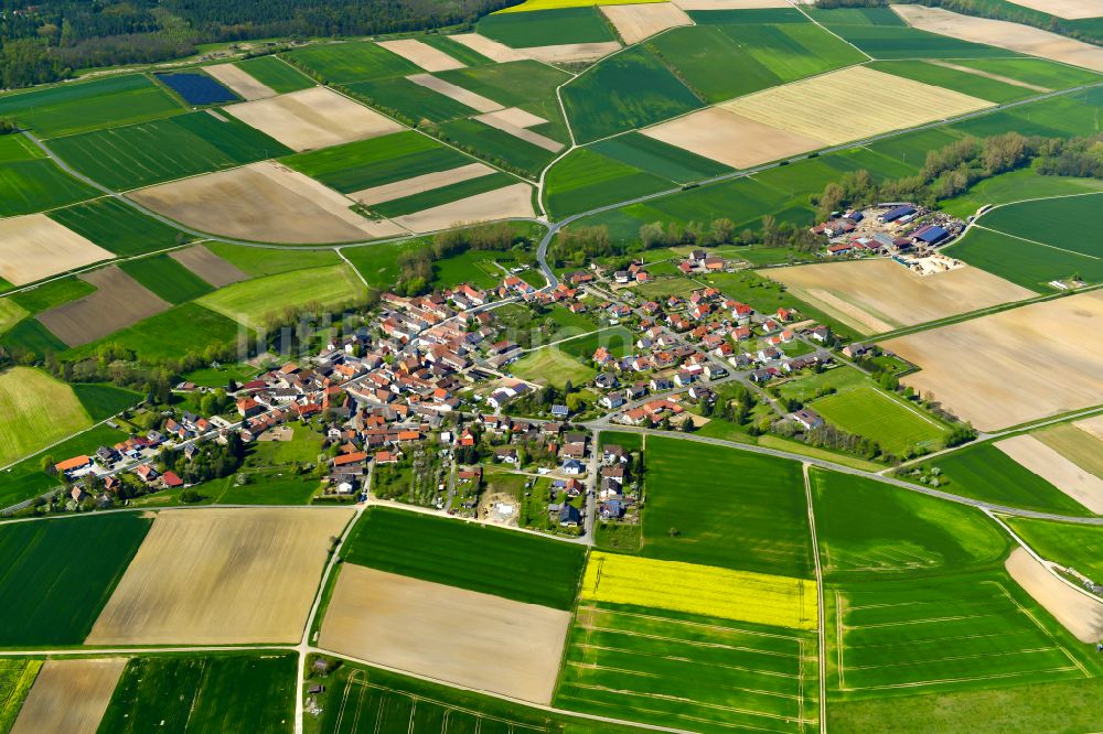 Luftbild Reupelsdorf - Dorfkern am Feldrand in Reupelsdorf im Bundesland Bayern, Deutschland