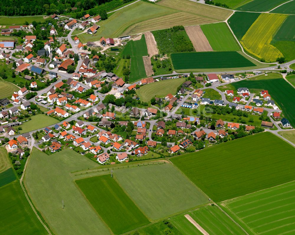 Luftbild Reute - Dorfkern am Feldrand in Reute im Bundesland Baden-Württemberg, Deutschland