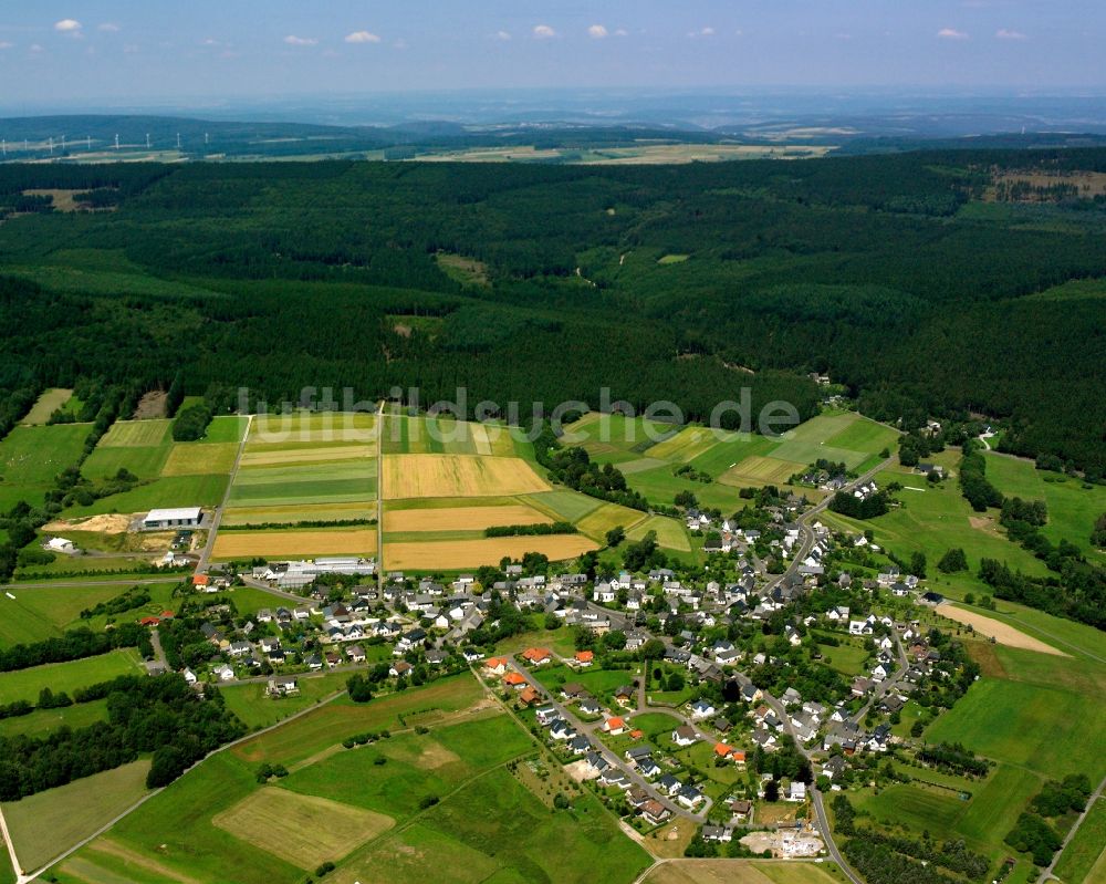 Luftbild Schauren - Dorfkern am Feldrand in Schauren im Bundesland Rheinland-Pfalz, Deutschland