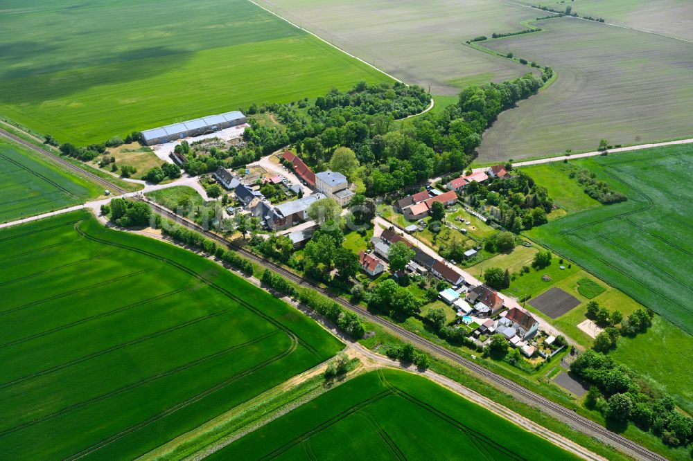 Luftaufnahme Sibbesdorf - Dorfkern am Feldrand in Sibbesdorf im Bundesland Sachsen-Anhalt, Deutschland