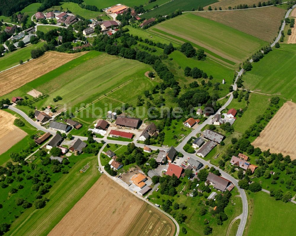 Luftbild Sohl - Dorfkern am Feldrand in Sohl im Bundesland Baden-Württemberg, Deutschland