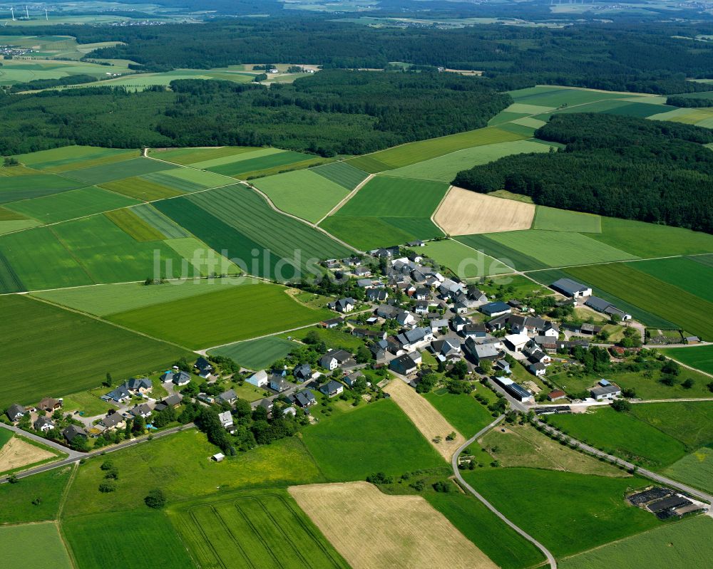 Luftbild Spesenroth - Dorfkern am Feldrand in Spesenroth im Bundesland Rheinland-Pfalz, Deutschland