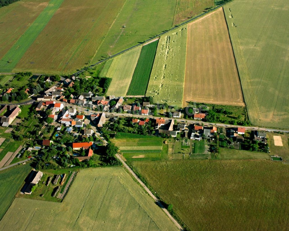 Luftbild Stackelitz - Dorfkern am Feldrand in Stackelitz im Bundesland Sachsen-Anhalt, Deutschland